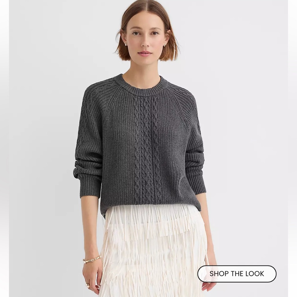 Loft Ribbed Cable Sweater